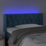 Cabecero con LED de terciopelo azul oscuro 103x16x78/88 cm de , Cabeceros y pies de cama - Ref: Foro24-3123618, Precio: 74,00...