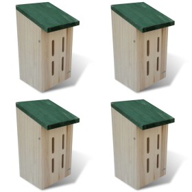Set 4 cajas nido-refugio para mariposas, 14 x 15 x 22 cm de vidaXL, Refugios para mariposas - Ref: Foro24-41291, Precio: 33,2...