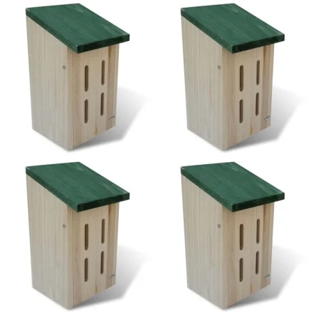 Set 4 cajas nido-refugio para mariposas, 14 x 15 x 22 cm de vidaXL, Refugios para mariposas - Ref: Foro24-41291, Precio: 34,0...