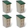 Set 4 cajas nido-refugio para mariposas, 14 x 15 x 22 cm de vidaXL, Refugios para mariposas - Ref: Foro24-41291, Precio: 34,0...