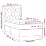Cama box spring colchón y luces LED gris taupe 80x200 cm de , Camas y somieres - Ref: Foro24-3138513, Precio: 380,50 €, Descu...