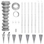 Valla metálica con estacas postes acero galvanizado 15x1 m de vidaXL, Paneles de vallas - Ref: Foro24-141503, Precio: 180,59 ...