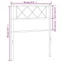 Kopfteil aus weißem Metall, 90 cm von , Kopf- und Fußteile - Ref: Foro24-372354, Preis: 23,43 €, Rabatt: %