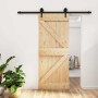 Puerta corredera con herrajes madera maciza de pino 85x210 cm en Puertas | Comprar online en Foru.es