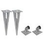 Valla metálica con estacas y postes acero galvanizado 25x1 m de vidaXL, Paneles de vallas - Ref: Foro24-141507, Precio: 278,3...