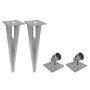 Valla metálica con estacas y postes acero galvanizado 25x1 m de vidaXL, Paneles de vallas - Ref: Foro24-141507, Precio: 283,9...