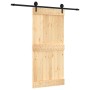 Puerta corredera con herrajes madera maciza de pino 95x210 cm en Puertas | Comprar online en Foru.es