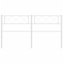 Cabecero de metal blanco 150 cm de , Cabeceros y pies de cama - Ref: Foro24-372360, Precio: 29,40 €, Descuento: %