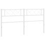 Cabecero de metal blanco 180 cm de , Cabeceros y pies de cama - Ref: Foro24-372362, Precio: 28,94 €, Descuento: %