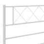 Cabecero de metal blanco 150 cm de , Cabeceros y pies de cama - Ref: Foro24-372360, Precio: 29,40 €, Descuento: %