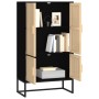Aparador alto madera contrachapada negro 70x35x125 cm de , Taquillas y armarios de almacenamiento - Ref: Foro24-352140, Preci...