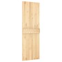 Puerta corredera con herrajes madera maciza de pino 70x210 cm en Puertas | Comprar online en Foru.es