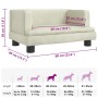 Cama para perros de terciopelo crema 60x40x30 cm en Camas para perros | Comprar online en Foru.es
