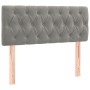 Cabecero con LED de terciopelo gris claro 100x7x78/88 cm de , Cabeceros y pies de cama - Ref: Foro24-3121990, Precio: 53,03 €...