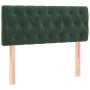 Cama box spring con colchón terciopelo verde oscuro 120x200 cm de , Camas y somieres - Ref: Foro24-3141476, Precio: 374,75 €,...