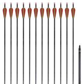 Flechas de carbono para arco recurvo estándar, 30" 0,76 cm, 12 pzas de vidaXL, Flechas y dardos - Ref: Foro24-90857, Precio: ...