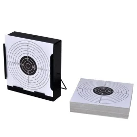 Porta dianas cuadrado de 14 cm con 100 dianas de papel de vidaXL, Dianas de tiro - Ref: Foro24-90831, Precio: 24,19 €, Descue...