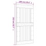 Puerta corredera con herrajes madera maciza de pino 100x210 cm en Puertas | Comprar online en Foru.es