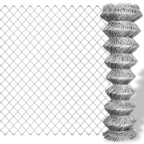 Valla de alambre acero galvanizado plateado 15x0,8 m de vidaXL, Paneles de vallas - Ref: Foro24-141485, Precio: 55,38 €, Desc...