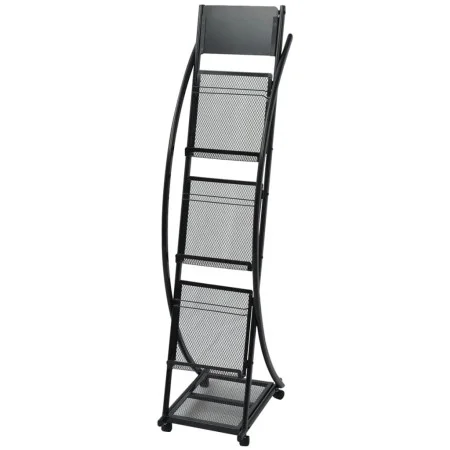 Magazine rack 40x32x131 cm black A4 by , Magazine racks - Ref: Foro24-30098, Price: 103,46 €, Discount: %