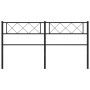 Cabecero de metal negro 135 cm de , Cabeceros y pies de cama - Ref: Foro24-372309, Precio: 31,11 €, Descuento: %