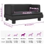 Cama para perros de cuero sintético negro 60x40x30 cm en Camas para perros | Comprar online en Foru.es