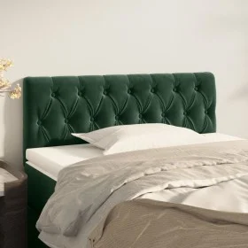 Kopfteil aus dunkelgrünem Samt, 100 x 7 x 78/88 cm von , Kopf- und Fußteile - Ref: Foro24-346337, Preis: 47,73 €, Rabatt: %