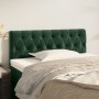 Cabecero de terciopelo verde oscuro 100x7x78/88 cm de , Cabeceros y pies de cama - Ref: Foro24-346337, Precio: 48,46 €, Descu...