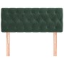 Cabecero de terciopelo verde oscuro 100x7x78/88 cm de , Cabeceros y pies de cama - Ref: Foro24-346337, Precio: 48,46 €, Descu...