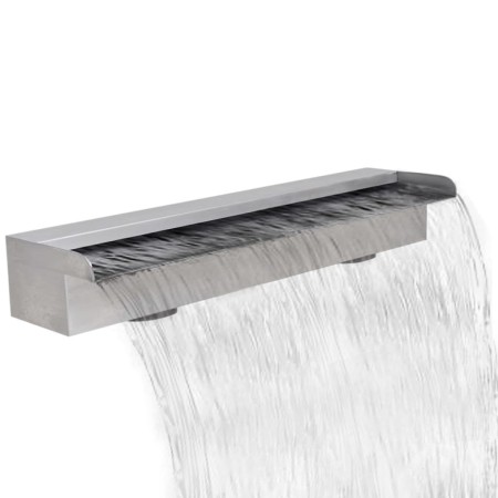 Fuente cascada rectangular piscina acero inoxidable 60 cm de vidaXL, Fuentes y cascadas - Ref: Foro24-41667, Precio: 101,64 €...