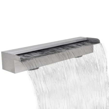 Fuente cascada rectangular piscina acero inoxidable 60 cm de vidaXL, Fuentes y cascadas - Ref: Foro24-41667, Precio: 86,87 €,...