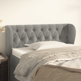 Cabecero de terciopelo gris claro 103x23x78/88 cm de , Cabeceros y pies de cama - Ref: Foro24-3117522, Precio: 63,63 €, Descu...