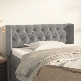 Cabecero de terciopelo gris claro 103x16x78/88 cm de , Cabeceros y pies de cama - Ref: Foro24-3119146, Precio: 59,39 €, Descu...