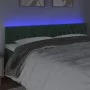 Cabecero con LED de terciopelo verde oscuro 180x7x78/88 cm de , Cabeceros y pies de cama - Ref: Foro24-3122011, Precio: 91,19...