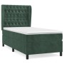 Cama box spring con colchón terciopelo verde oscuro 90x190 cm de , Camas y somieres - Ref: Foro24-3129366, Precio: 356,13 €, ...