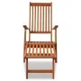 Tumbona de jardín con reposapiés de madera maciza de acacia by vidaXL, Loungers - Ref: Foro24-41433, Price: 113,07 €, Discoun...