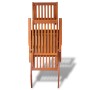 Tumbona de jardín con reposapiés de madera maciza de acacia de vidaXL, Tumbonas - Ref: Foro24-41433, Precio: 115,93 €, Descue...