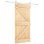 Puerta corredera con herrajes madera maciza de pino 95x210 cm en Puertas | Comprar online en Foru.es