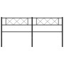 Cabecero de metal negro 180 cm de , Cabeceros y pies de cama - Ref: Foro24-372313, Precio: 31,24 €, Descuento: %