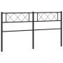 Cabecero de metal negro 180 cm de , Cabeceros y pies de cama - Ref: Foro24-372313, Precio: 31,24 €, Descuento: %
