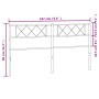 Cabecero de metal negro 180 cm de , Cabeceros y pies de cama - Ref: Foro24-372313, Precio: 31,24 €, Descuento: %