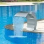Fuente cascada para piscina de acero inoxidable 45x30x60 cm de vidaXL, Fuentes y cascadas - Ref: Foro24-41685, Precio: 209,02...