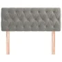 Cabecero de terciopelo gris claro 100x7x78/88 cm de , Cabeceros y pies de cama - Ref: Foro24-346334, Precio: 48,18 €, Descuen...