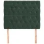 Cabeceros 2 unidades de terciopelo verde oscuro 90x7x78/88 cm de , Cabeceros y pies de cama - Ref: Foro24-3116707, Precio: 92...