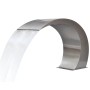 Fuente cascada para piscina de acero inoxidable 45x30x60 cm de vidaXL, Fuentes y cascadas - Ref: Foro24-41685, Precio: 210,62...