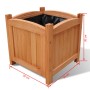 Juego de arriates de madera 2 unidades 30x30x30 cm de vidaXL, Maceteros y jardineras - Ref: Foro24-41301, Precio: 47,03 €, De...