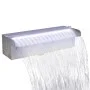 Fuente cascada rectangular LED piscina acero inoxidable 30 cm de vidaXL, Fuentes y cascadas - Ref: Foro24-41671, Precio: 49,9...