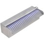 Fuente cascada rectangular LED piscina acero inoxidable 30 cm de vidaXL, Fuentes y cascadas - Ref: Foro24-41671, Precio: 61,5...