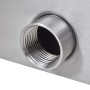 Fuente cascada rectangular LED piscina acero inoxidable 30 cm de vidaXL, Fuentes y cascadas - Ref: Foro24-41671, Precio: 61,5...
