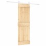 Puerta corredera con herrajes madera maciza de pino 70x210 cm en Puertas | Comprar online en Foru.es